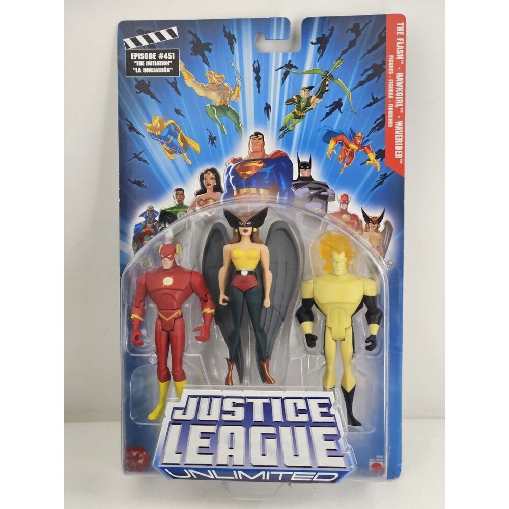 2005 JUSTICE LEAGUE * THE FLASH, HAWKGIRL, WAVERIDER*